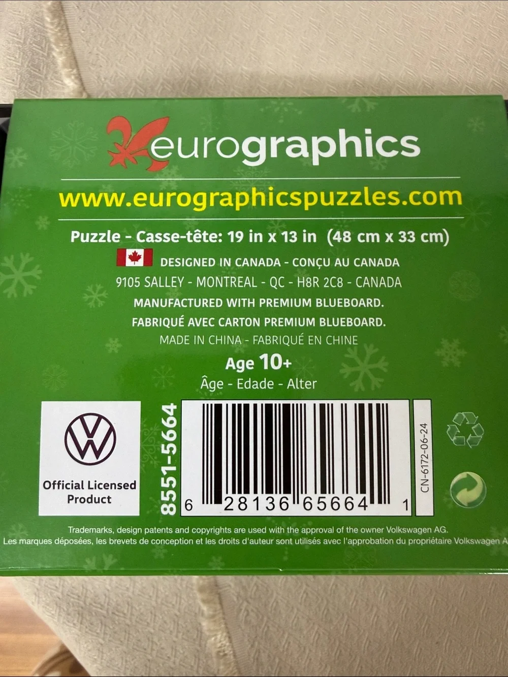 Holiday Camper Toy Tin - White and Green